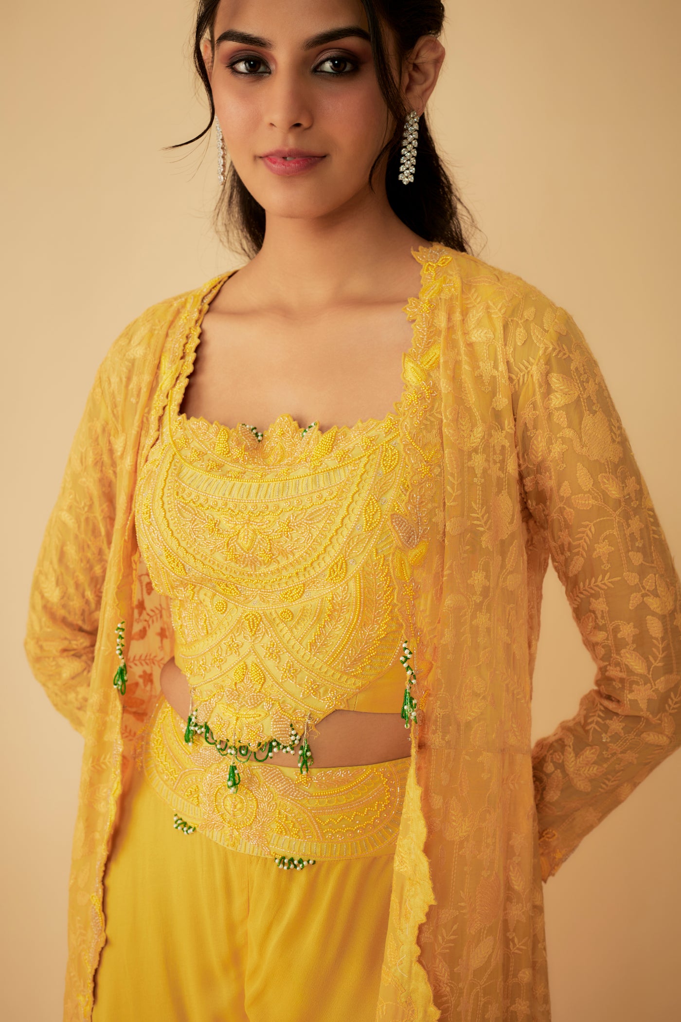 Vanya Yellow Jacket Set