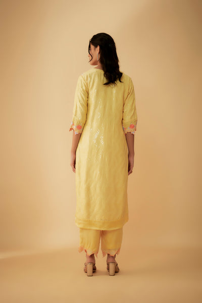 Simrat Soft Yellow Kurta Set