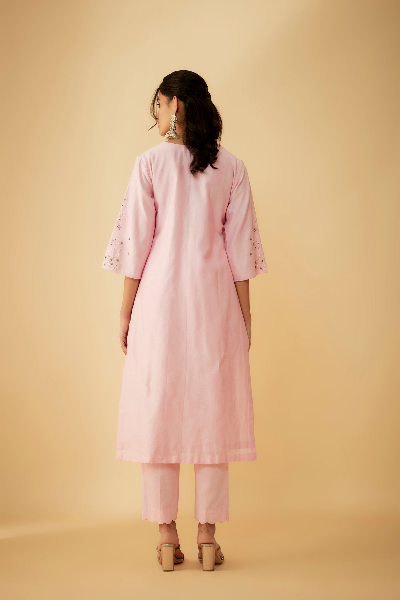 Anaya Baby Pink Kurta Set