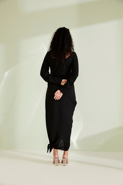 Zaynab Black Evening Dress