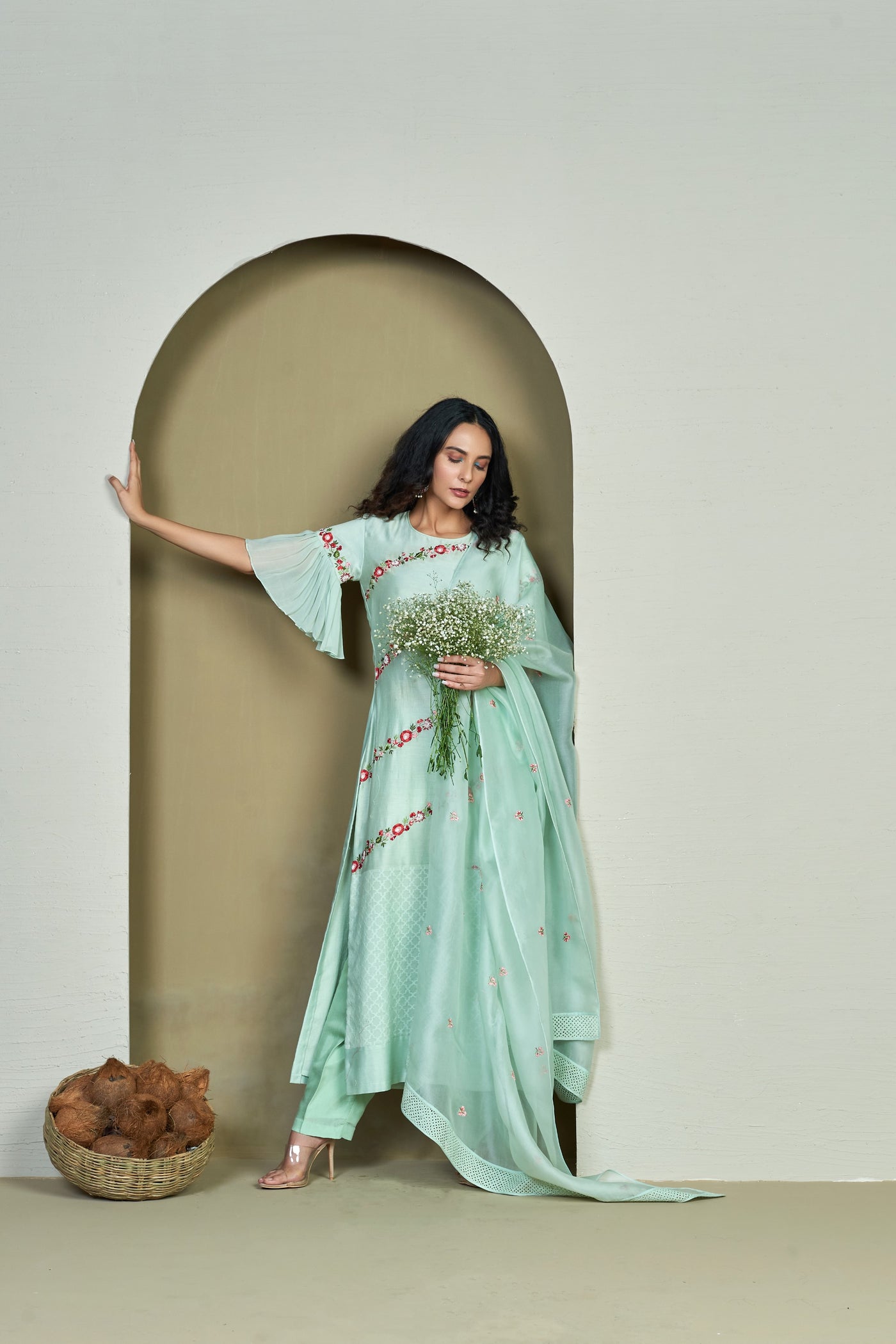 Nirvana Sap Green Kurta 1999AD Nirvana Sap Green Kurta 1999AD