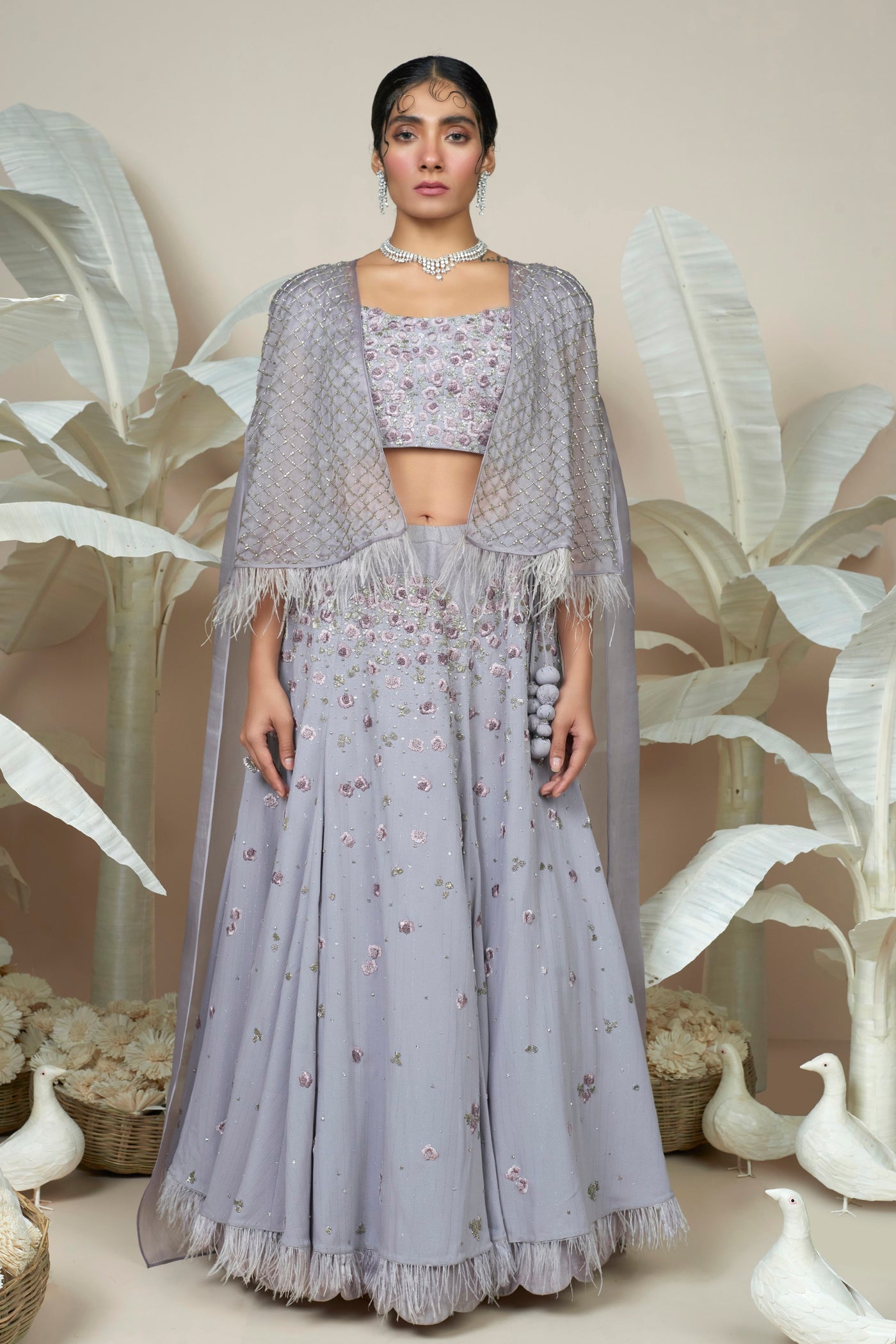 Silasa Cape Lehenga Set