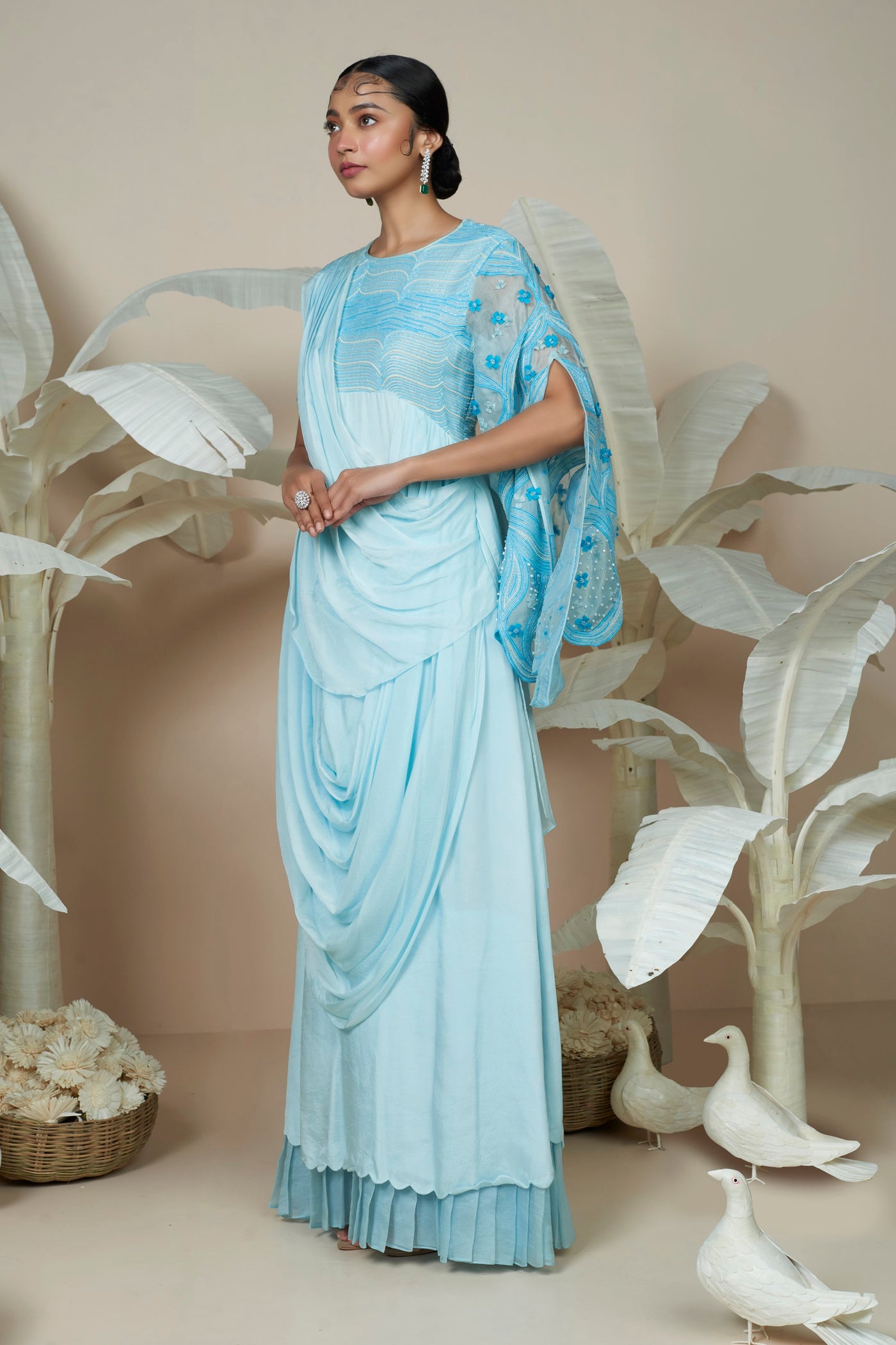 Nala Clear-Water Blue Gown