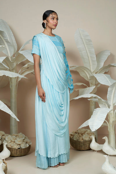 Nala Clear-Water Blue Gown