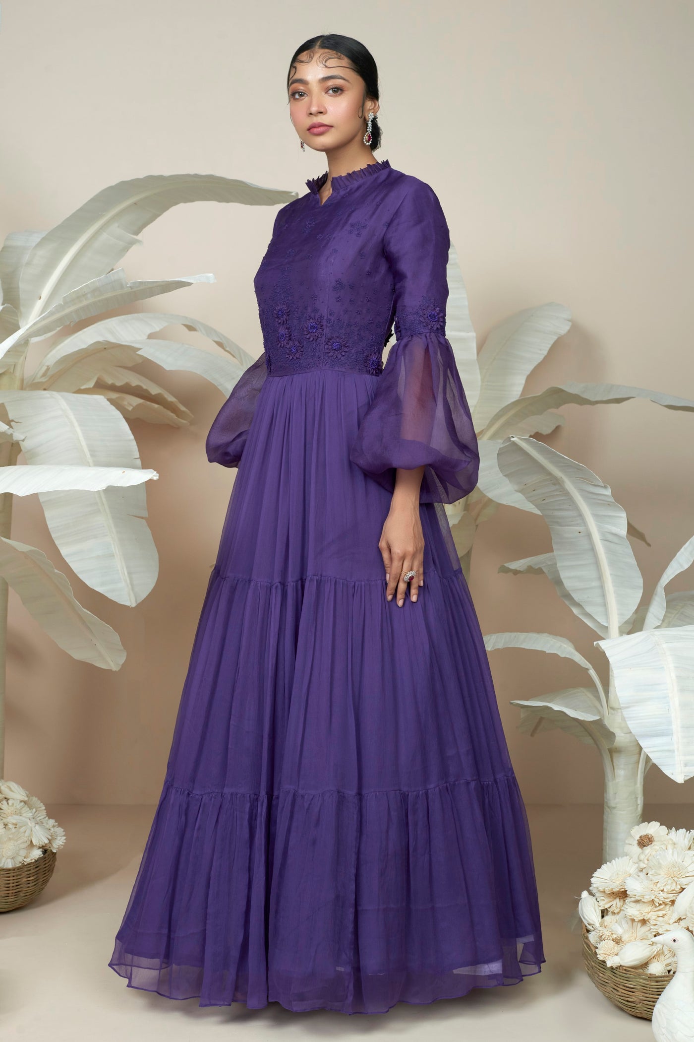 Celeste Purple Gown