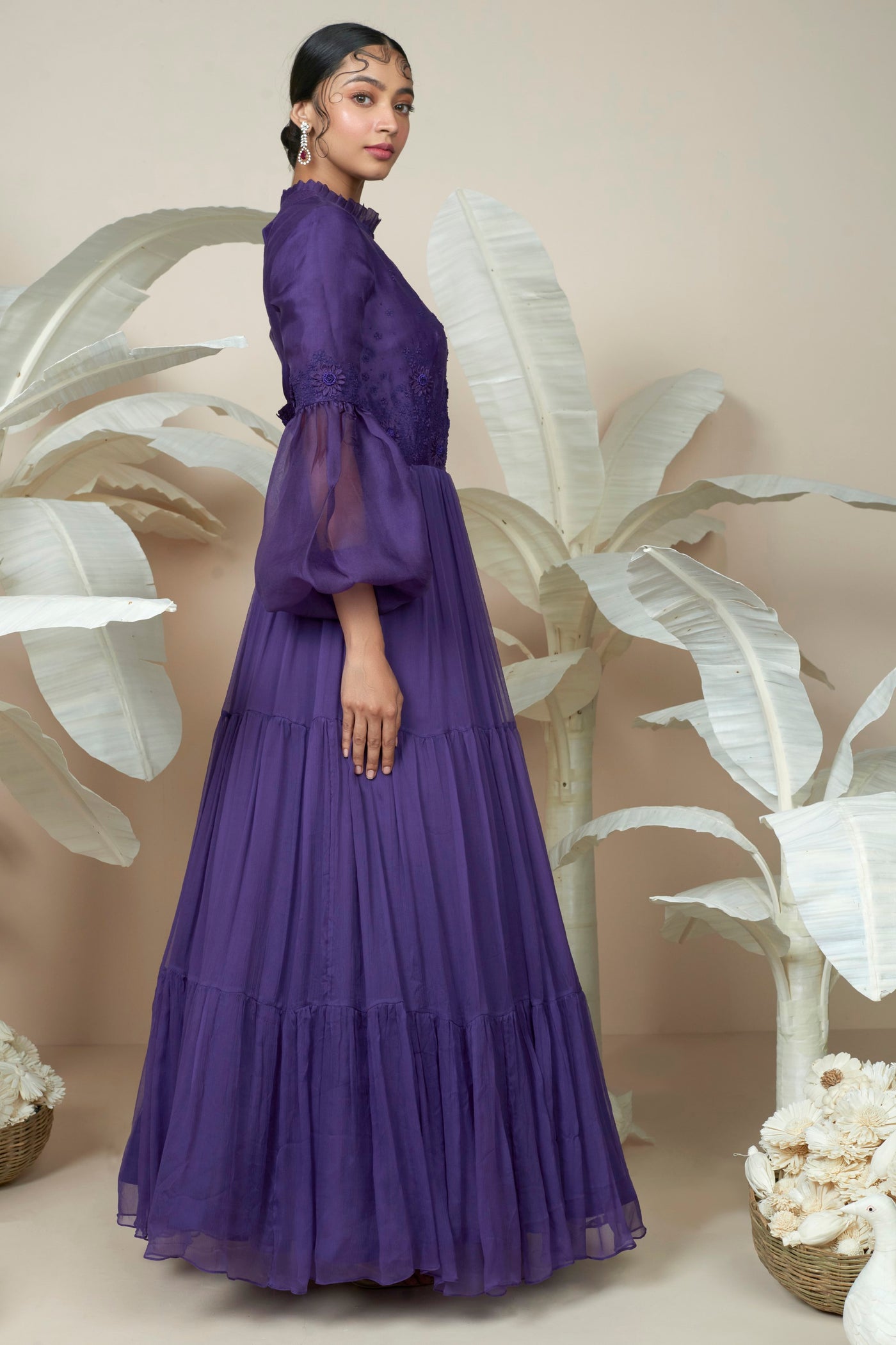 Celeste Purple Gown
