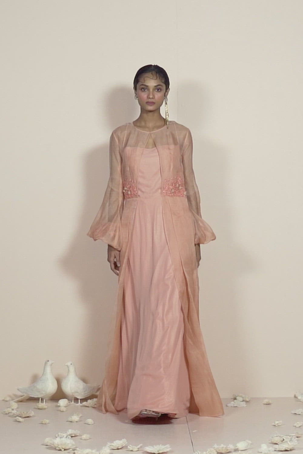 Maher Peach Gown